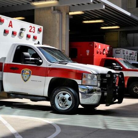 Multiple ambulances 