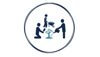 Community gardening icon
