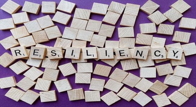 scrabble tiles spelling resiliency
