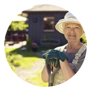 gardener with shovel