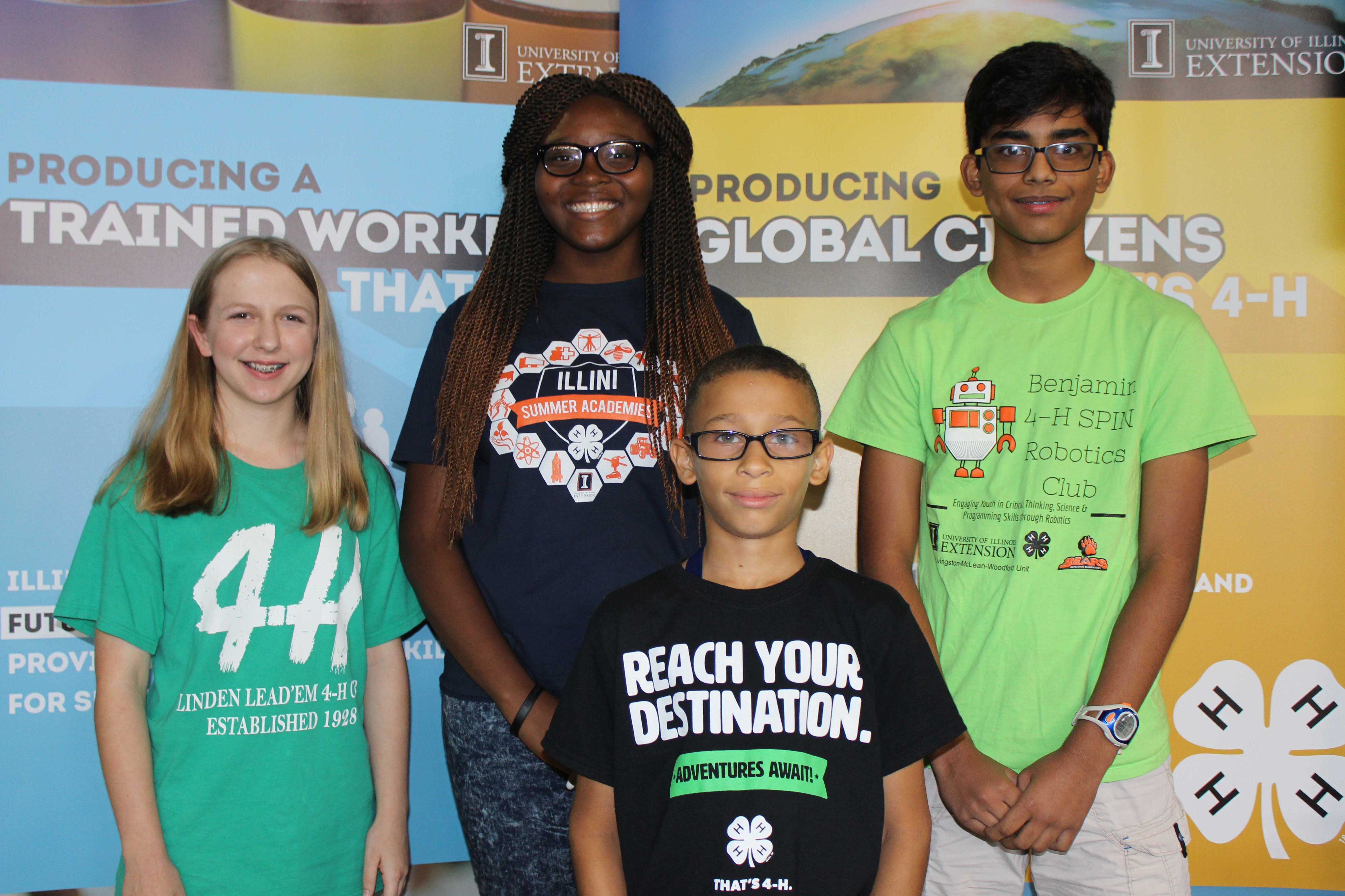 4-H youth at conference
