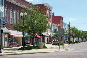 Downtown streetscape