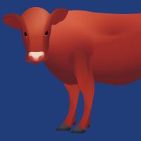 graphic of cow