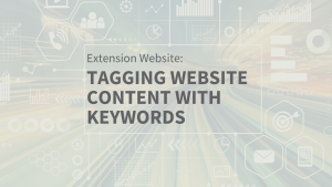 Tag website content with keywords