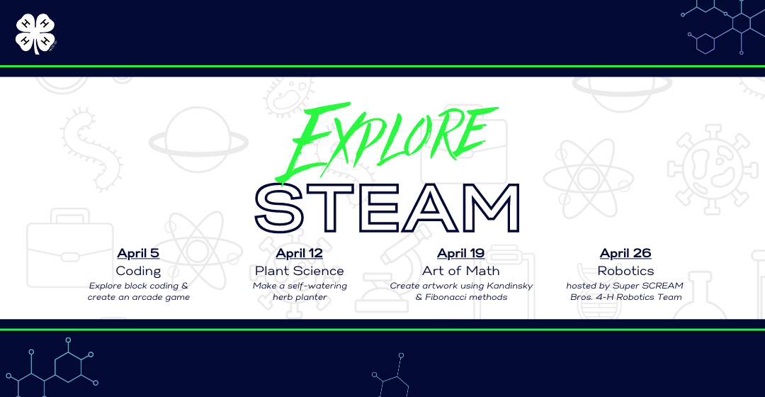 science background with dark blue and green lines