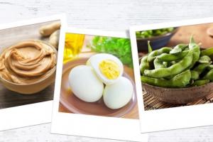 Polaroid snapshots of healthy food