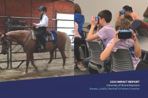 youth on horse, youth with virtual viewers