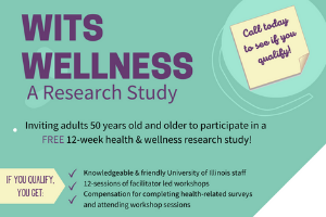 Health and wellness study advertisement