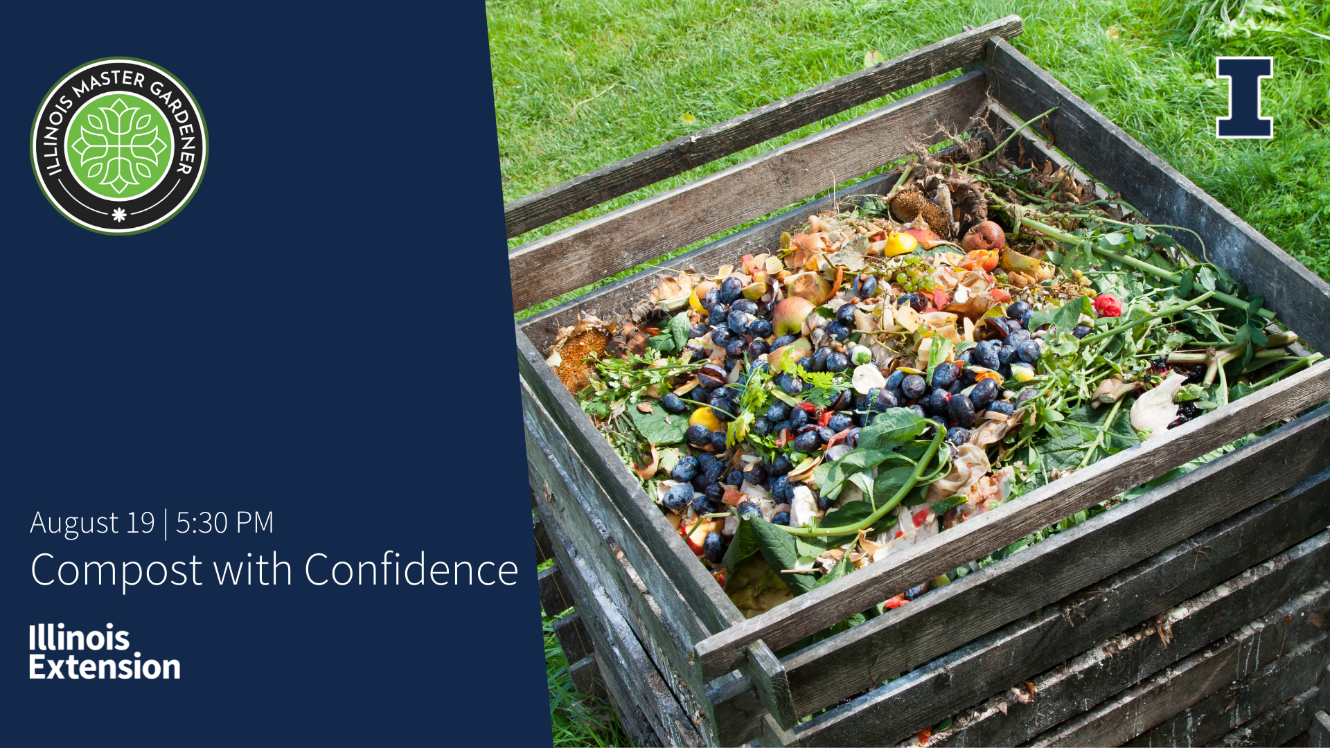 Wooden composting crate