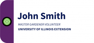 Illinois Extension Master Gardener Name Tag