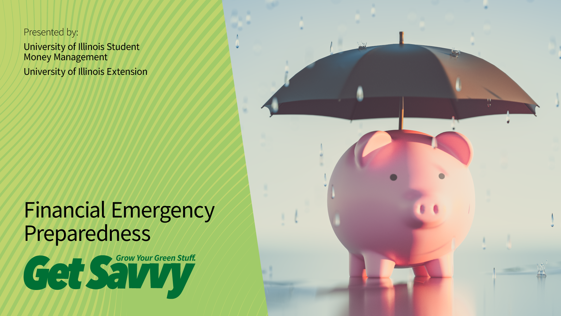 Get Savvy Infographic with piggy bank