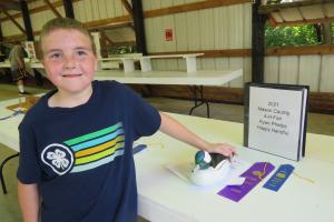 4-H member with project