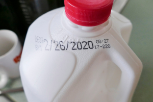 Expiration date on gallon of milk