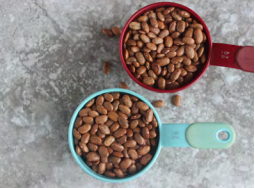 Beans in measuring cups 