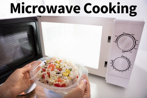putting food in the microwave 