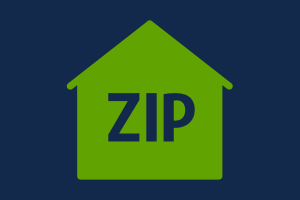 Zip Code icon with house