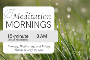 Meditation Mornings Promotional Flyer