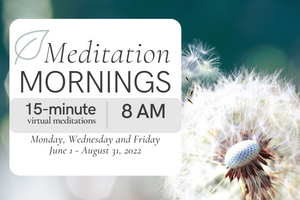 Meditation Mornings Promotional Flyer