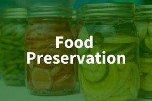 Canned food with "food preservation" text