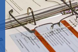 Paperwork and reading glasses