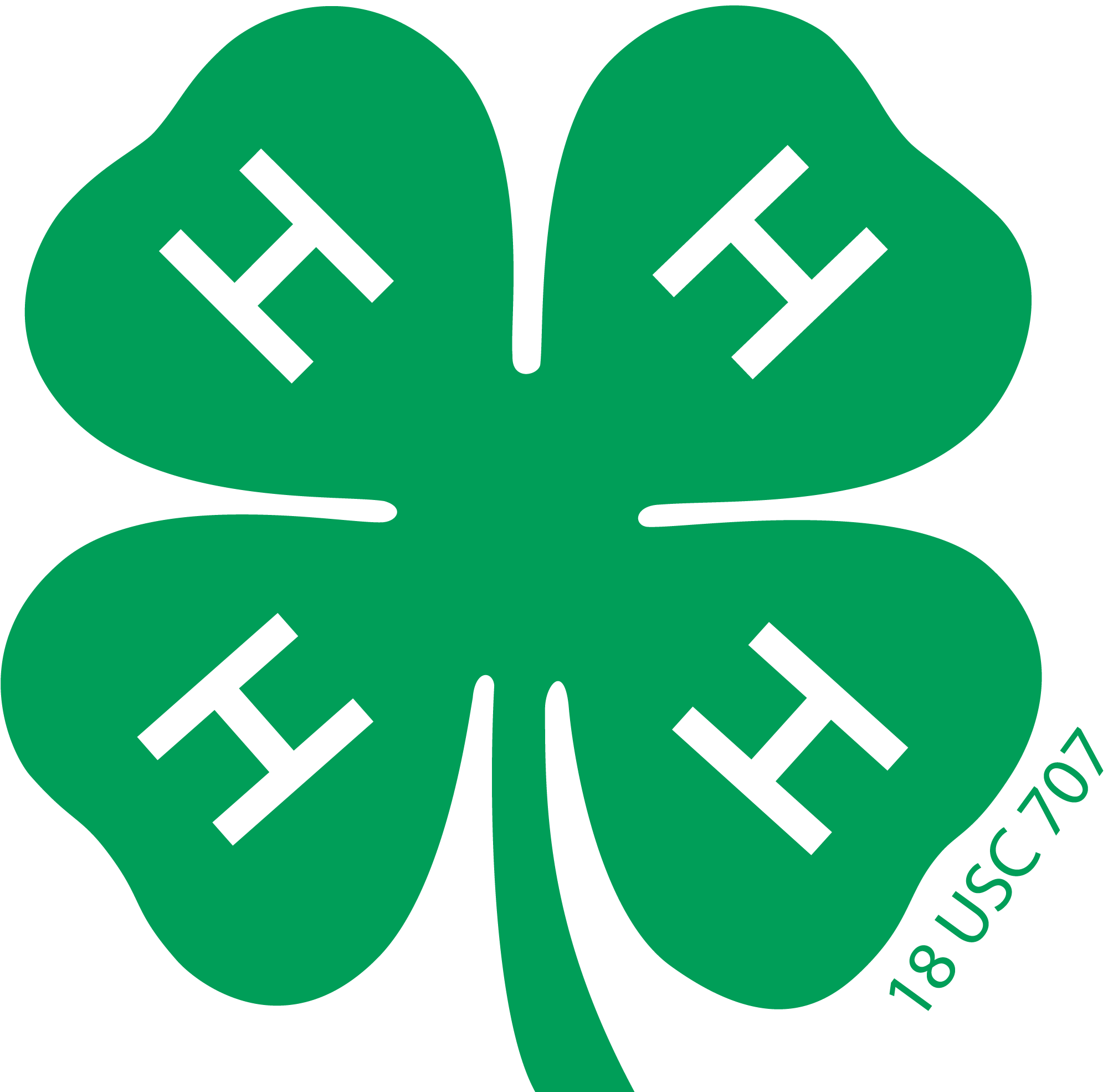 4-H green clover