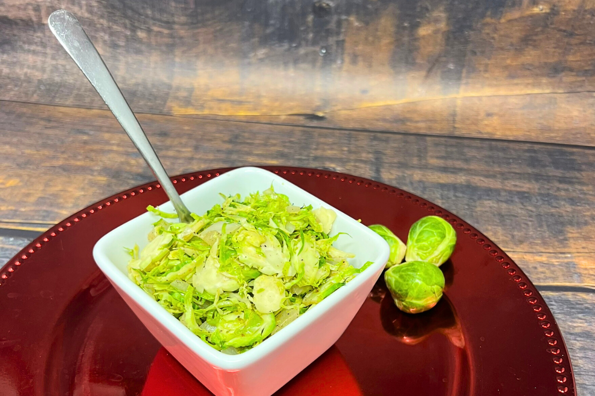 Shredded Brussels Sprouts Sauteed with Sweet Onions | Food | Illinois Extension | UIUC