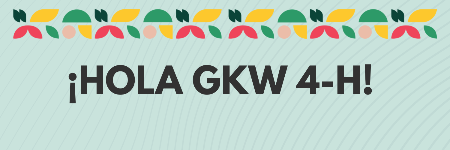 Decorative banner image with text reading "Hola GKW 4-H"