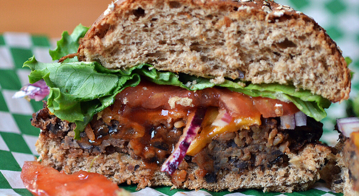 black bean burger