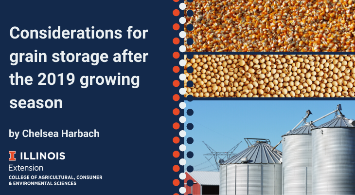 corn seeds, soybean seeds, and grain storage bins. 