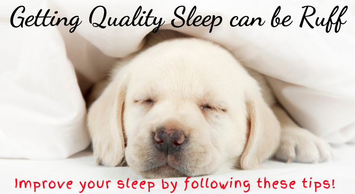 Getting quality sleep and be ruff - puppy sleeping 