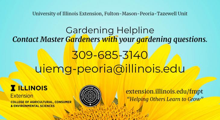 gardening helpline info graphic