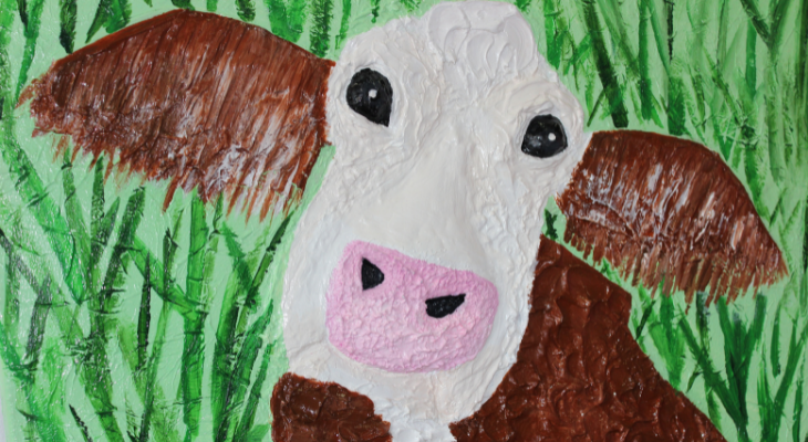 hereford cow drawing