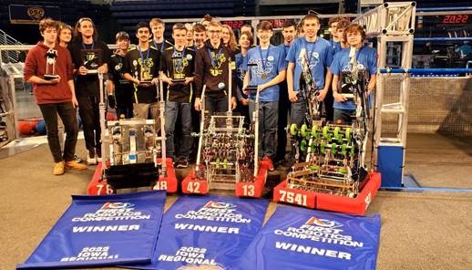 MetalCow Robotics team championship win