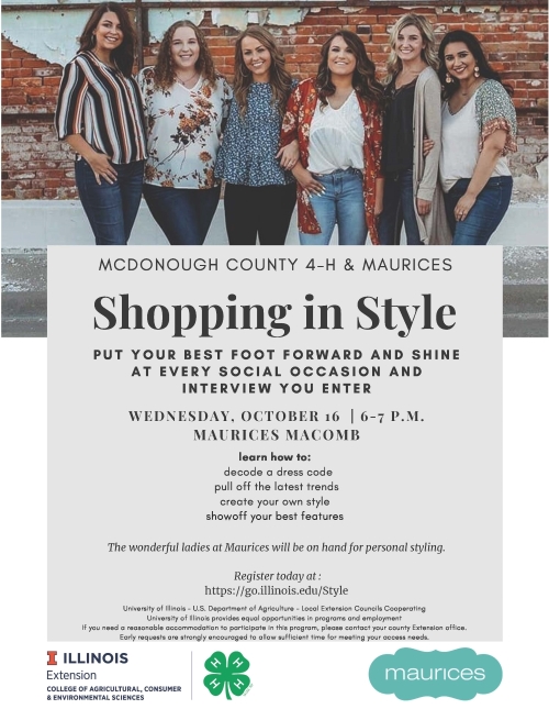 shopping in style flyer