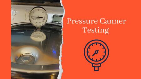 Pressure canner on a stove