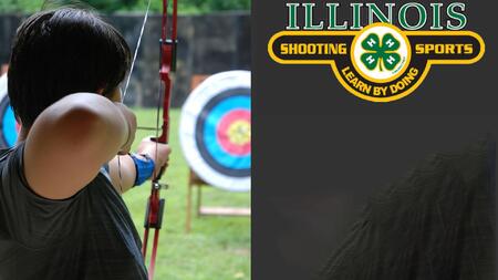 illinois shooting sports child with bow and arrow shooting at target