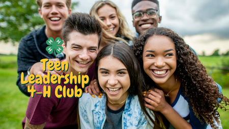 Teen Leadership 4-H Club, youth standing in a group photo 