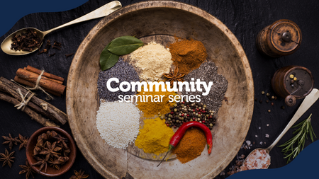 A bowl with different spices