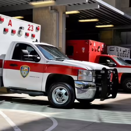 Multiple ambulances 