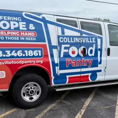 Collinsville food pantry van 