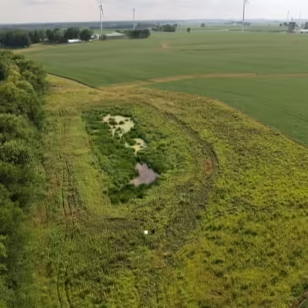 Constructed wetland in Bureau County, IL
