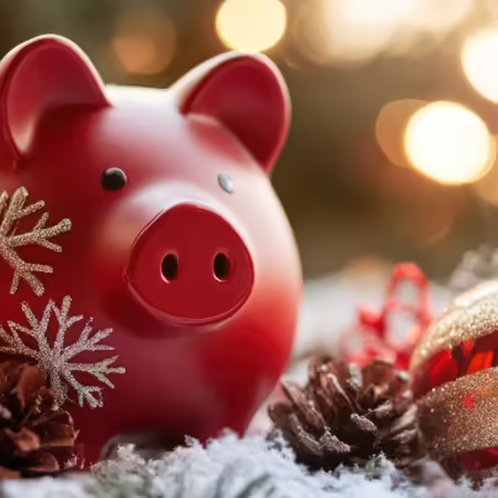 Holiday piggy bank