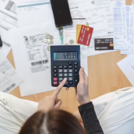 Bills and calculator