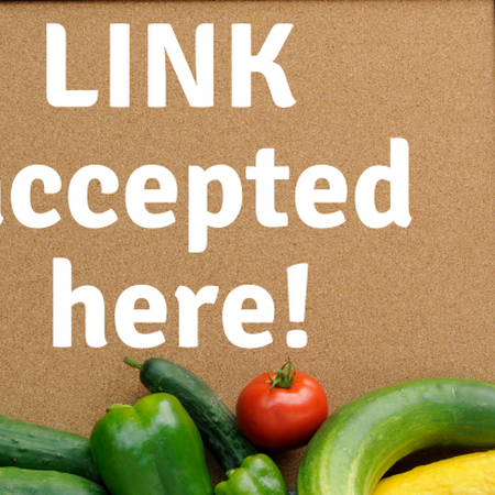 LINK accepted here sign next to farm fresh produce