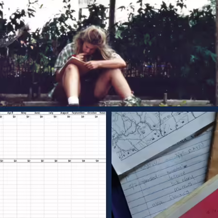 Pereira record keeping in the field c. 1990. Electronic and paper-based records.  