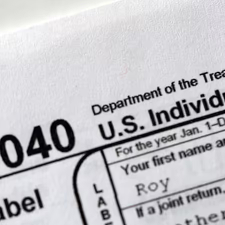 A tax return form. 