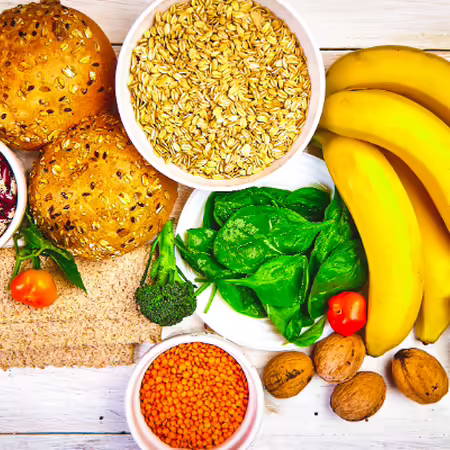 Food items with fiber in them on a table