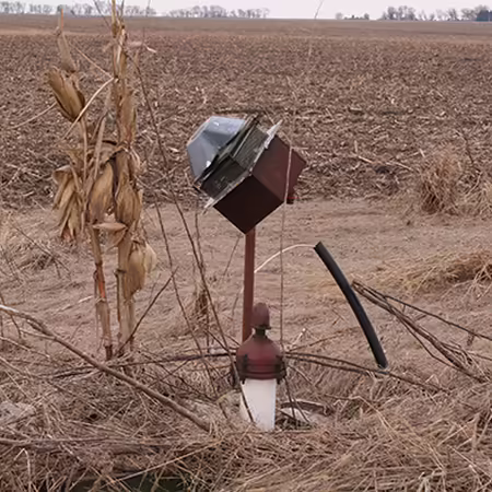 well head near an ag field