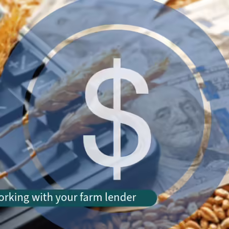 A dollar sign symbol on top of a keyboard and stacks of money