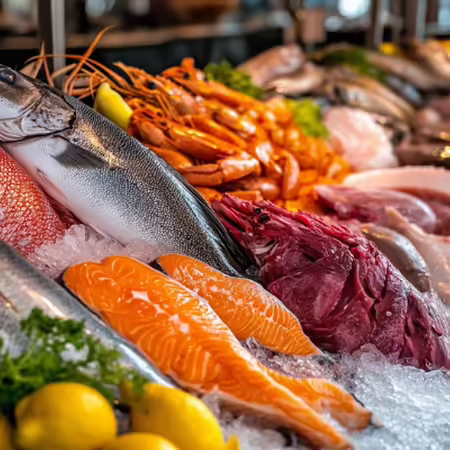 Fish on ice